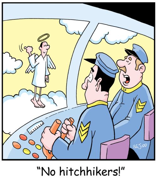 ' No hitchhikers!'