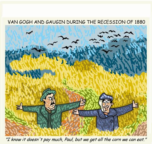 'I know it doesn't pay much, Paul, but we get all the corn we can eat.'