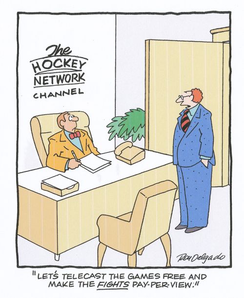 'Let's telecast the games free and make the fights pay-per-view.'