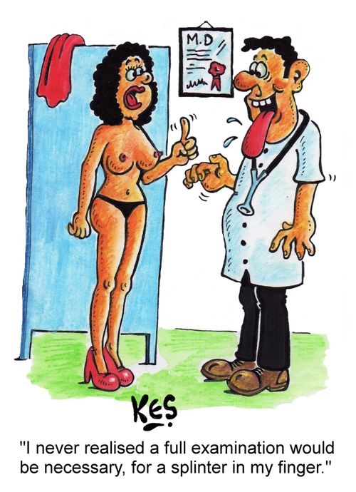 'I never realised a full examination would be necessary, for a splinter in my finger.