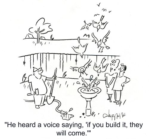 'He heard a voice saying, 'if you build it, they will come.''