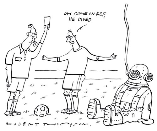 'Oh come Ref he dived.'