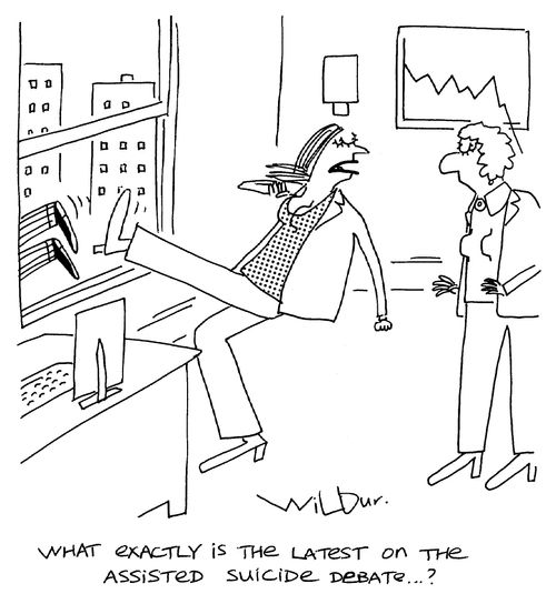 'What exactly is the latest on the assisted suicide debate...'