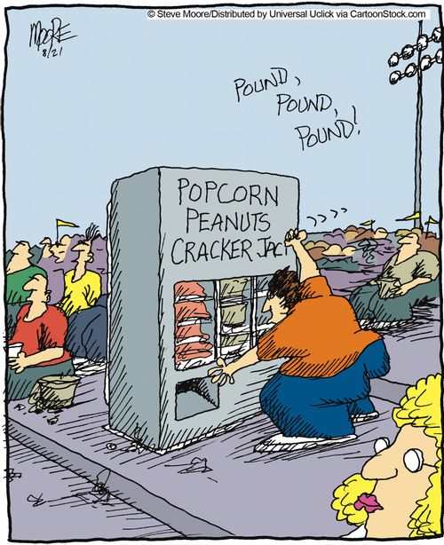 Stereotypical vendor.