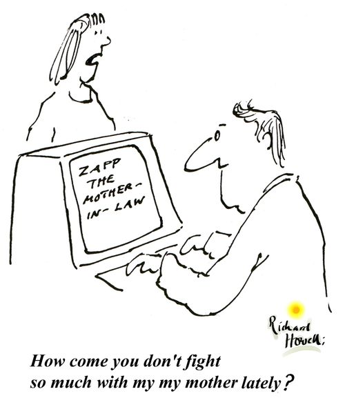How come you don't fight so much with my mother lately?