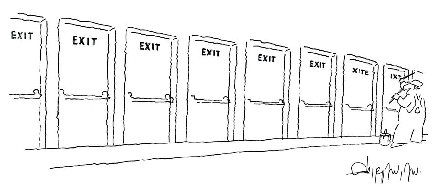 Multiple exits.