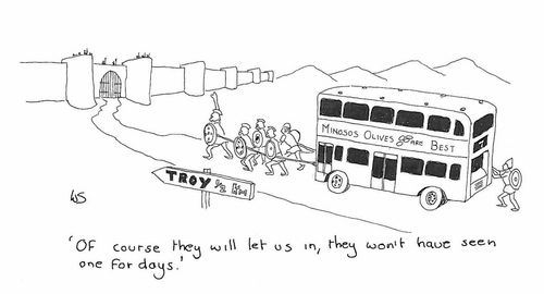 'Of course they will let us in, they won't have seen one for days.'