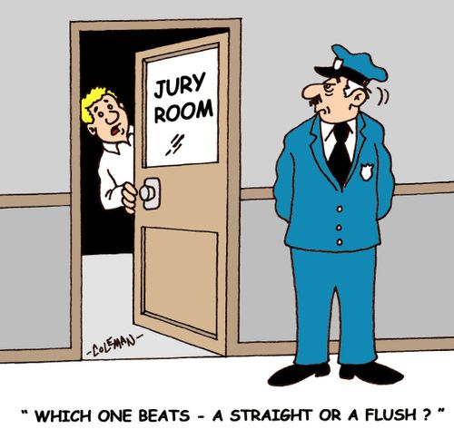 'Which one beats - a straight or a flush?'