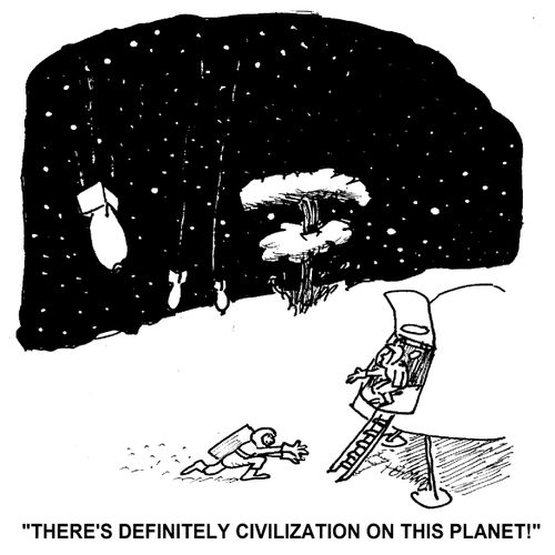 'There's definitely civilization on this planet!'