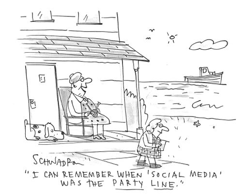 'I can remember when 'social media' was the party line.'