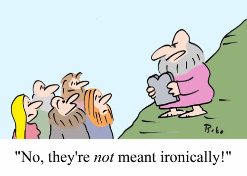 'No, they're NOT meant ironically!'
