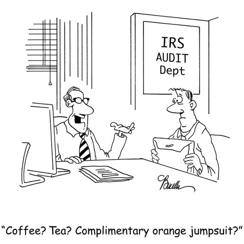 'Coffee? Tea? Complimentary orange jumpsuit?'