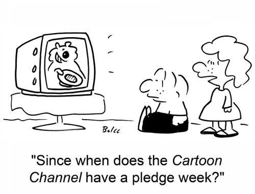 Since when does the Cartoon Channel have a pledge week?