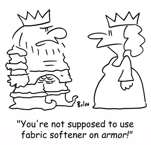'You're not supposed to use fabric softener on ARMOR!'