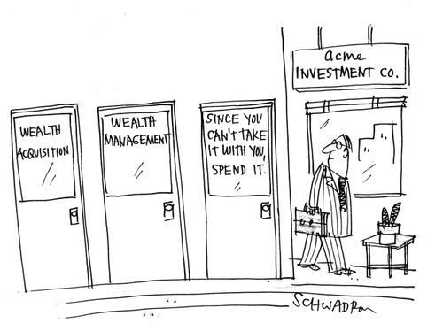 Wealth AcquisitionWealth ManagementSince You Can't Take it with you, Spend it.