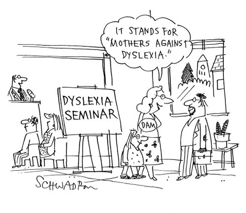 'It stands for Mothers Against Dyslexia.'