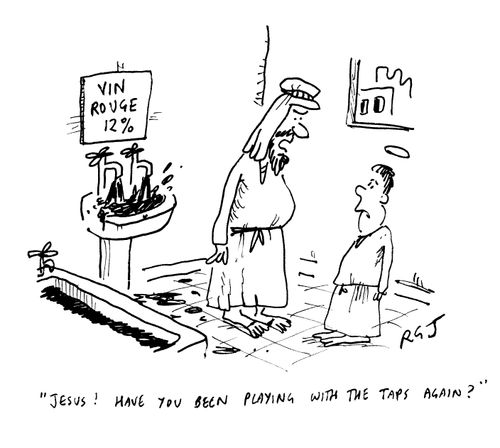 'Jesus! Have you been playing with the taps again?'