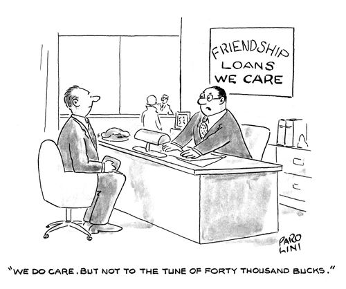 'We do care. But not to the tune of forty thousand bucks.'