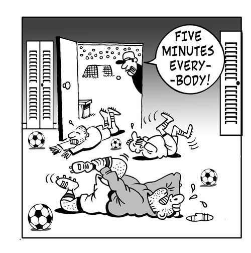 Five minutes everybody.