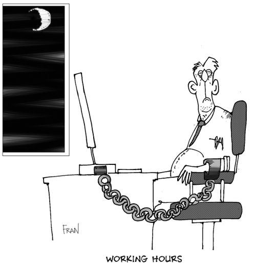Working hours.