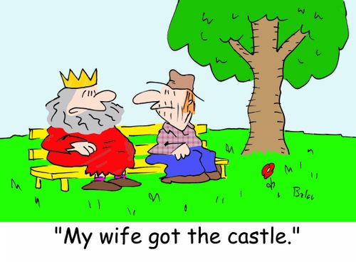 'My wife got the castle.'