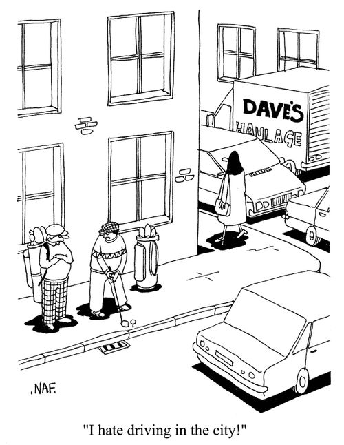 'I hate driving in the city!'