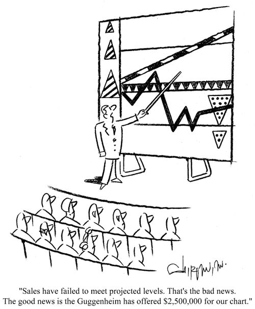 '...The good news is the Guggenheim has offered $2,500,000 for our chart.'