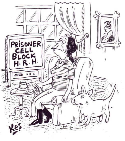 Royal watches 'Prisoner cell block HRH' on T.V.