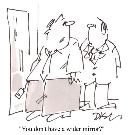 "You don't have a under mirror."