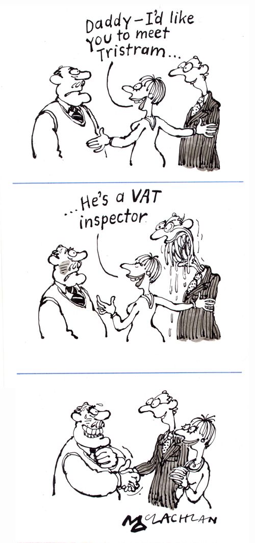 Father afraid of daughters VAT inspector boyfriend