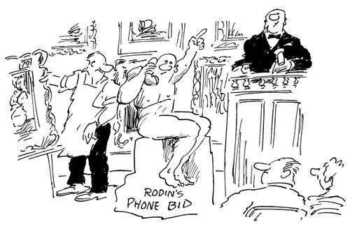 'Rodin's phone bid'