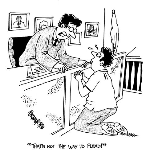 'That's not the way to plead!'