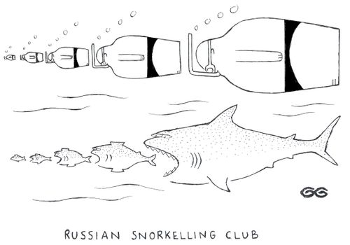 Russian snorkelling club.