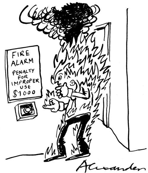 Fire alarm - Penalty for improper use, $1,000.