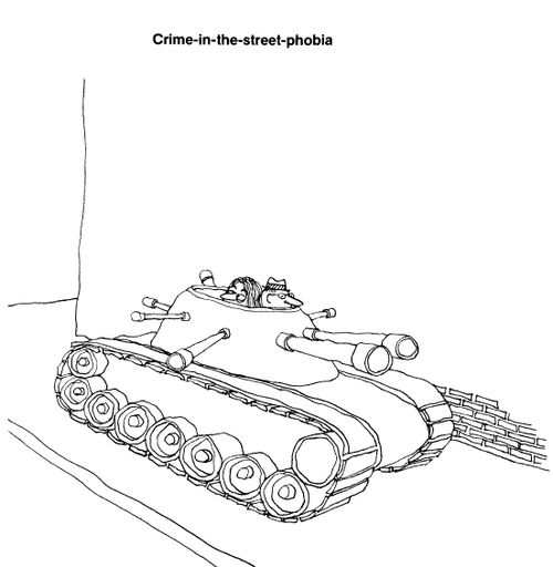 Crime in the street phobia.