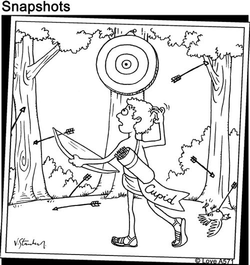Cupid misses his shot.