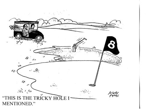 'This is the tricky hole I mentioned.'