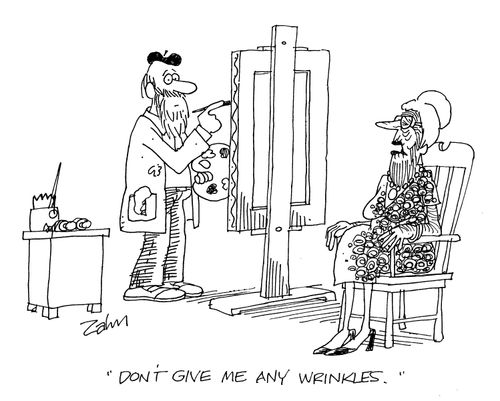 'Don't give me any wrinkles.'
