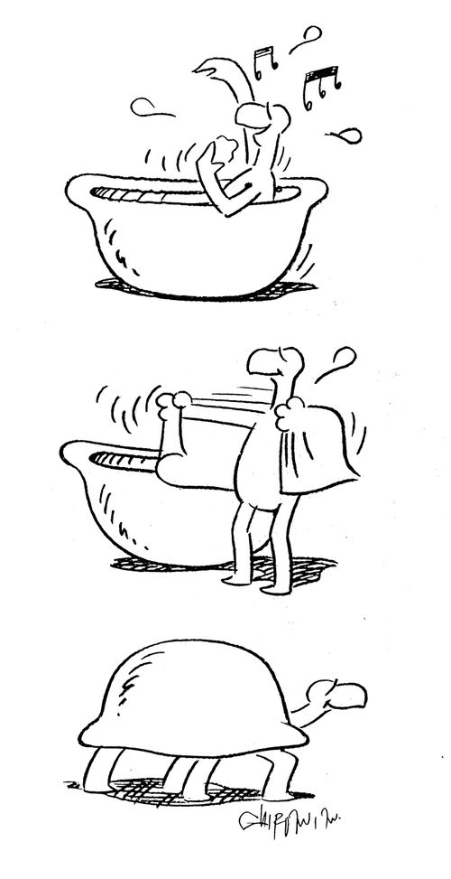 How Tortoises Bathe.