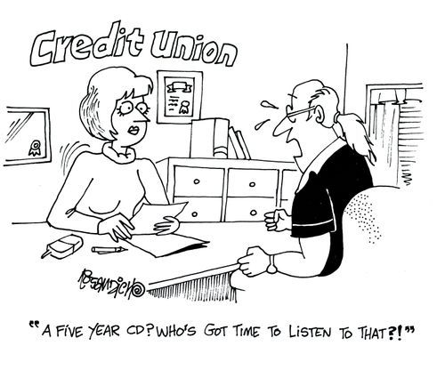 'A five year cd? Who's got time to listen to that?!'
