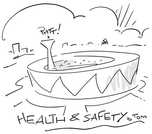 Olympic flame is extinguished for health and safety reasons.