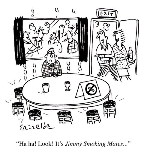 'Ha ha! Look! It's Jimmy Smoking Mates...'