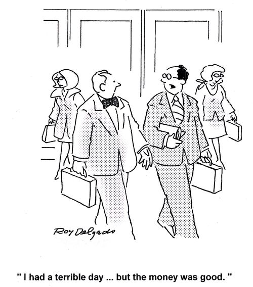 'I had a terrible day... but the money was good.'