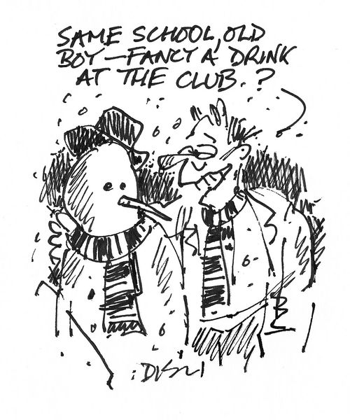 'Same school, old boy, fancy a drink at the club?'