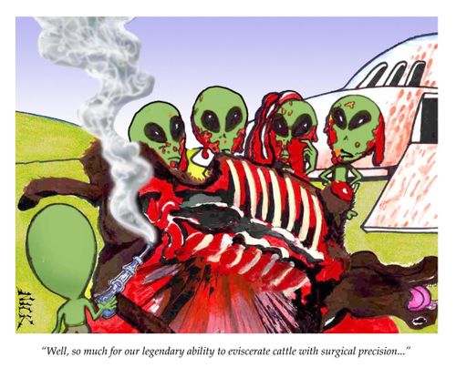 'Well, so much for our legendary ability to eviscerate cattle with surgical precision...'