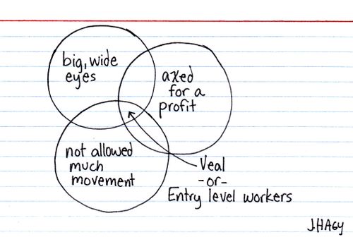 Veal or Entry Level workers.