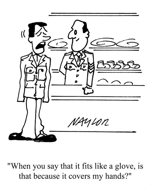'When you say that it fits like a glove, is that because it covers my hands?'