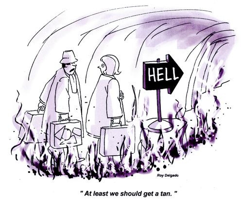 'At least we should get a tan.'