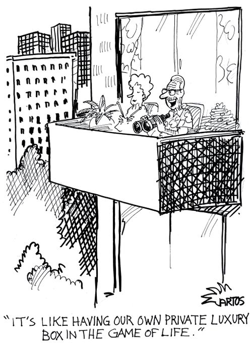 'It's like having our own private luxury box in the game of life.'