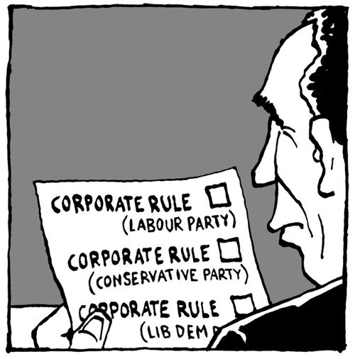 Vote corporate party.
